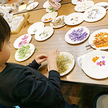 夏休みの自由研究にも!毎年好評のイベントです。ガーデンの草花を押し花で閉じ込めて世界で1つだけの作品を作りましょう